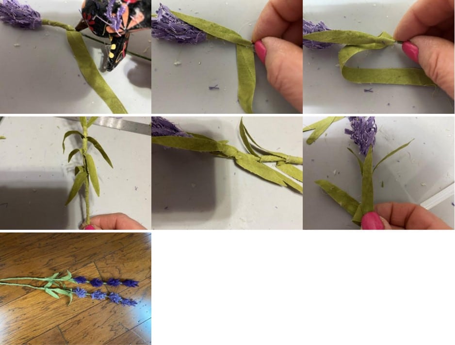 diy lavender flowers tutorial using fuzzy wire! #fyp #fypシ
