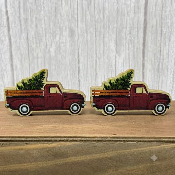Fresh Cut Tree & Truck Wood Sitter/ Set of 2