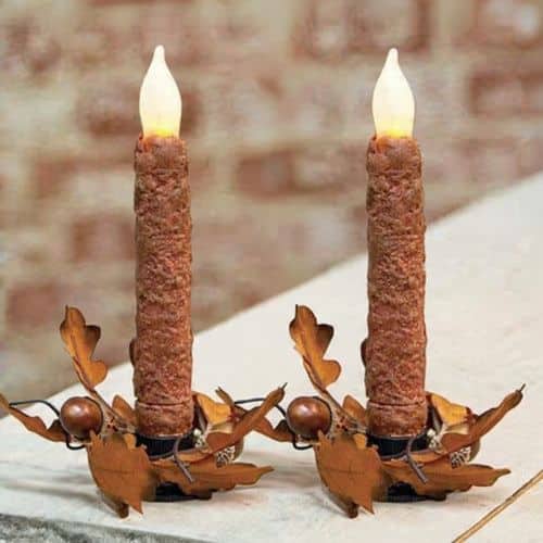 6.5” Orange Cake Timer Tapers/ Set of 2