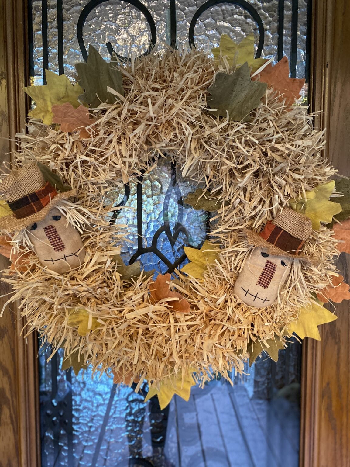 DIY Fall Raffia Wreath The Crafty Decorator