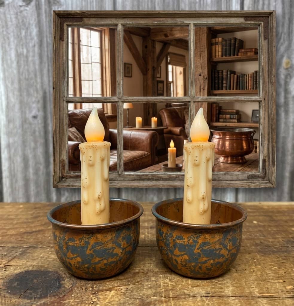 Rustic Taper Bowls /Set of 2