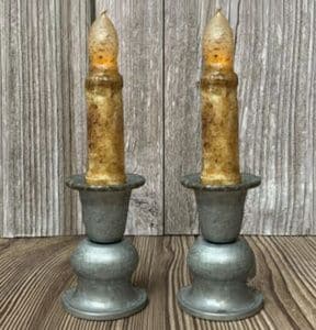 4” Primitive Tan Timer Taper/ Set of 2