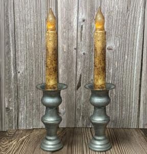 6” Primitive Tan Timer Taper/ Set of 2
