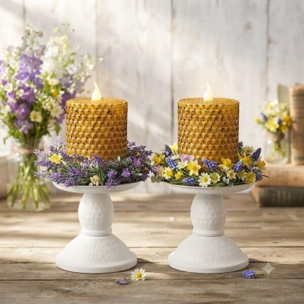 2” x 2” Led Honey Bee Votives / Set of 2