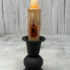 4” LED Pumpkin With Star Timer Taper