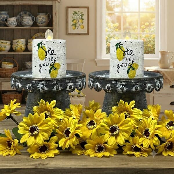 See The Good Timer Pillar, 3.5” x 2.25” Set of 2