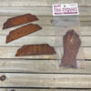 4” Rusty Metal Angel Wings, Set/6