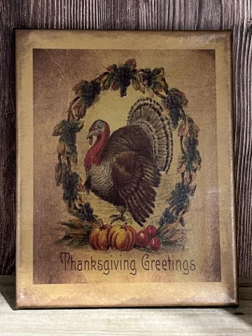 8”x10” Thanksgiving Greetings Canvas