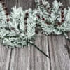 16” Snowfrost With Berry Spray, Set of 2