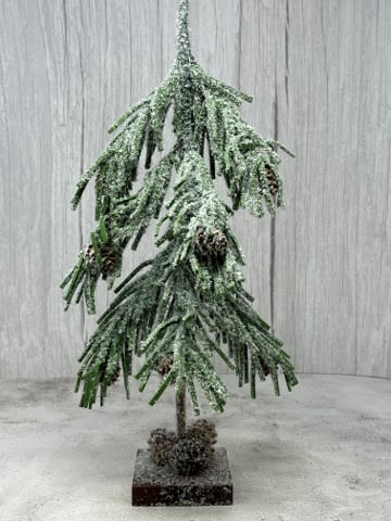 16” Snowy Douglas Fir Mini Tree