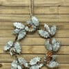 8.25” Metal Holly Berry Candle Ring / Wreath