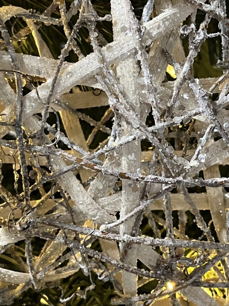 8” Sparkle 3D Twig Star, Set/3 - Image 2
