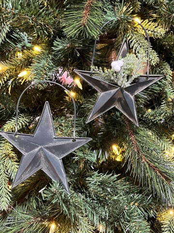 Black Rustic Pocket Star, Set of 2