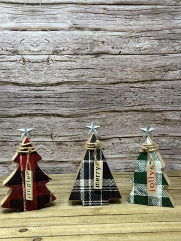 Christmas Tree Table Sitters, Set of 3