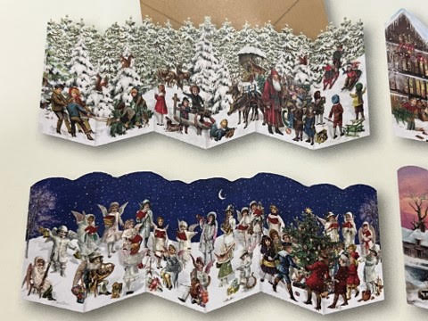 Coppenrath Folding Advent Calendar Card, Set of 4