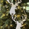 Distressed Metal Moose Head Plaque, Set/2