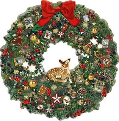 Festive Wildlife Wreath Advent Calendar