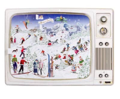 Skiing On The Retro TV Advent Calendar