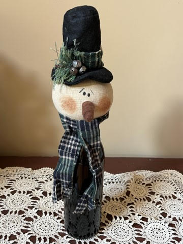 Snowman Bottle Topper/Tree Topper