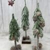 Snowy Douglas Fir Mini Trees, Set/3