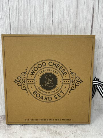Wood Cheese Board Set