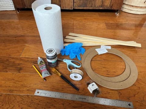 Wooden Round Lattice Charger Plate-2