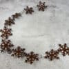 Rusty Tin Snowflake Garland