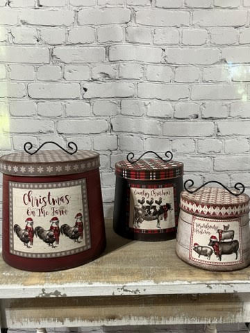 Christmas On The Farm, Nesting Tins