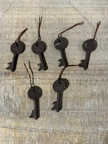 Rustic Skeleton Keys, Set/6