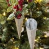 Galvanized Metal Cone Vase, Set/2