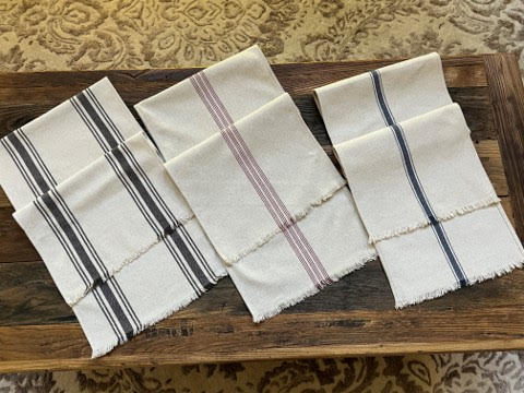 Handmade Stripe Table Runner, 48”