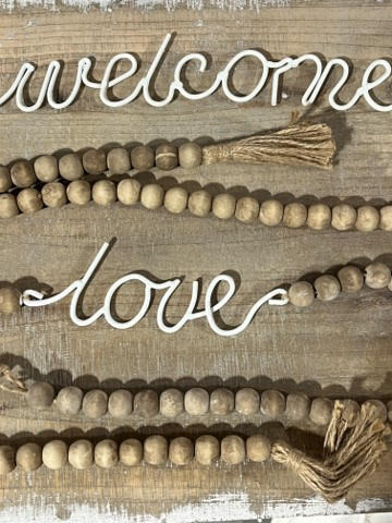 53” Welcome or Love Garland
