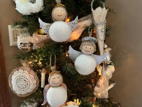 DIY Wool Dryer Ball Angel