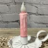 4” Led Dipped Timer Taper, Pink