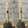 6” Birch Timer Taper, Set/2
