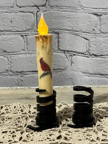 Black Spiral Candle Holder, Set/2