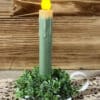 7” LED Dipped Timer Taper, Sea Green