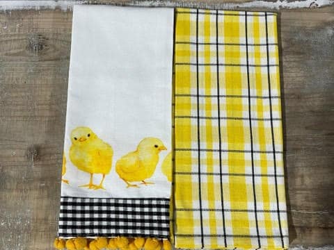Chick & Plaid Tea Towel Set