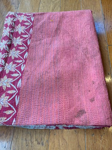 Kantha Blanket #1, 66” x 90”