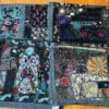 One of a Kind Vintage Textile Table Mat-Black Trim
