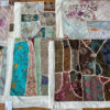 One of a Kind Vintage Textile Table Mat-Cream Trim