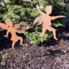 Rusty Metal Dancing Fairy Pick, Set/2