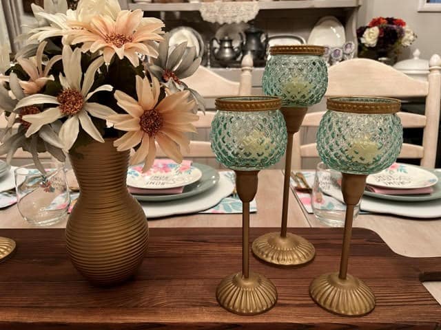 DIY Dollar Tree Gold Votive Candle Holders