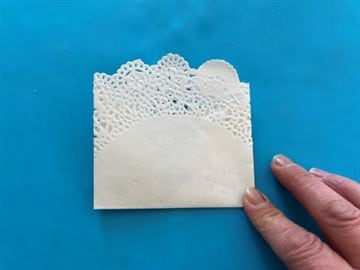 DIY Paper Doily Wall-Pendant Flower-6