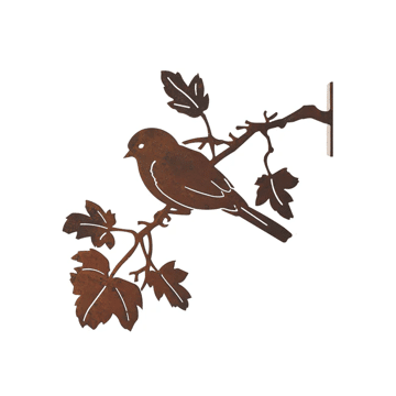 Rusty Metal Bluebird on Maple Branch