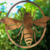 Rusty Metal Honey Bee Mini-Ring