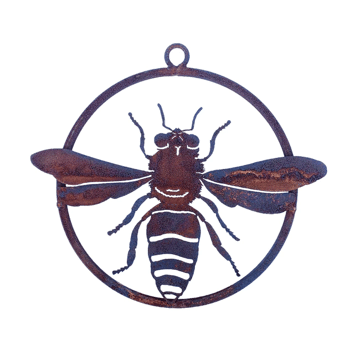 Rusty Metal Honey Bee Mini-Ring