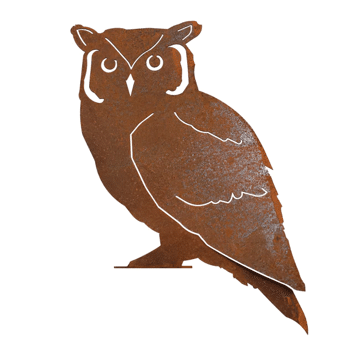 Rusty Metal Screech Owl