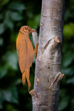 Rusty Metal Woodpecker