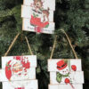 Set of 3 Vintage-Style Christmas Icon Ornaments